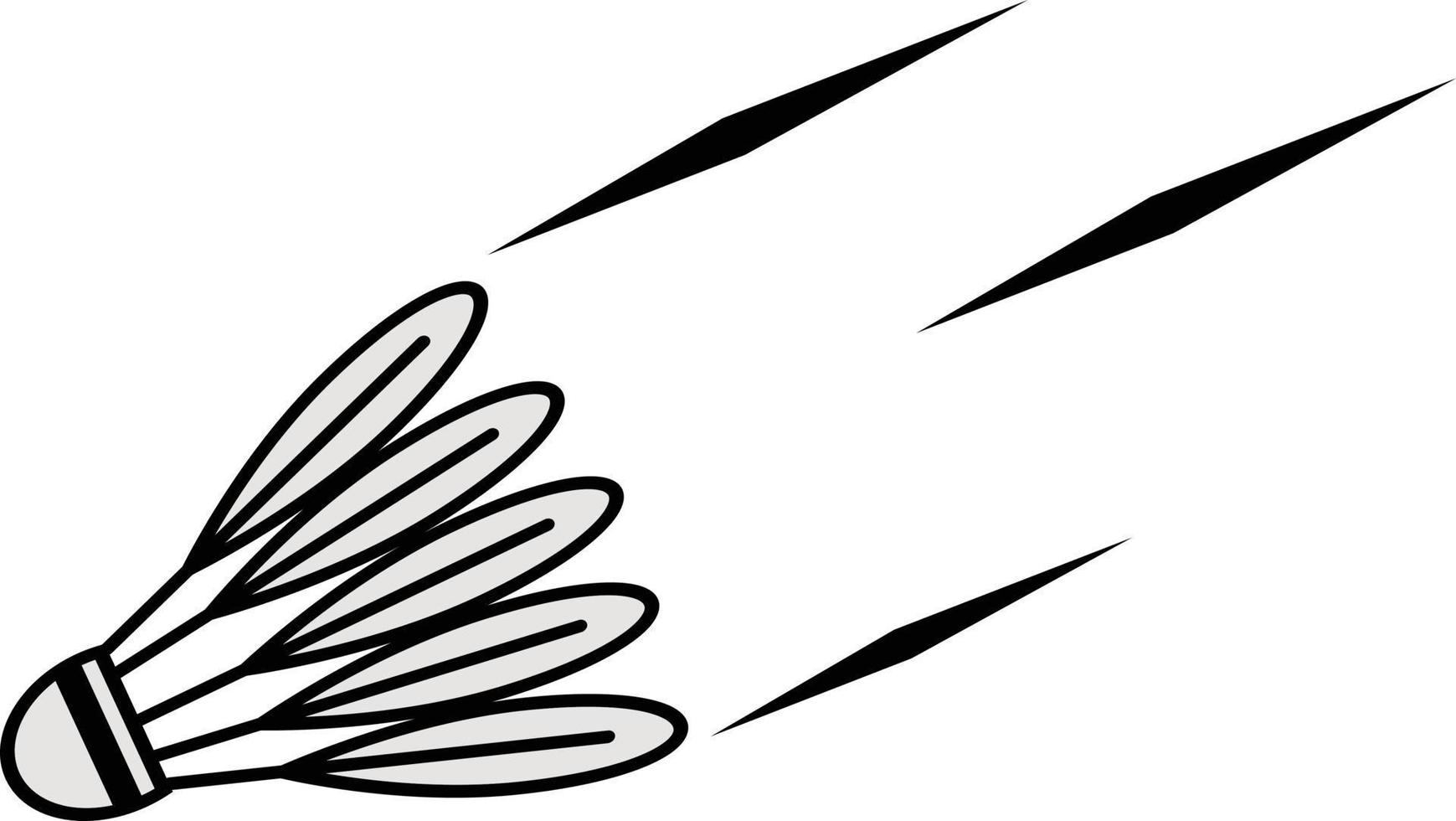 vector illustration badminton sport cartoon icon