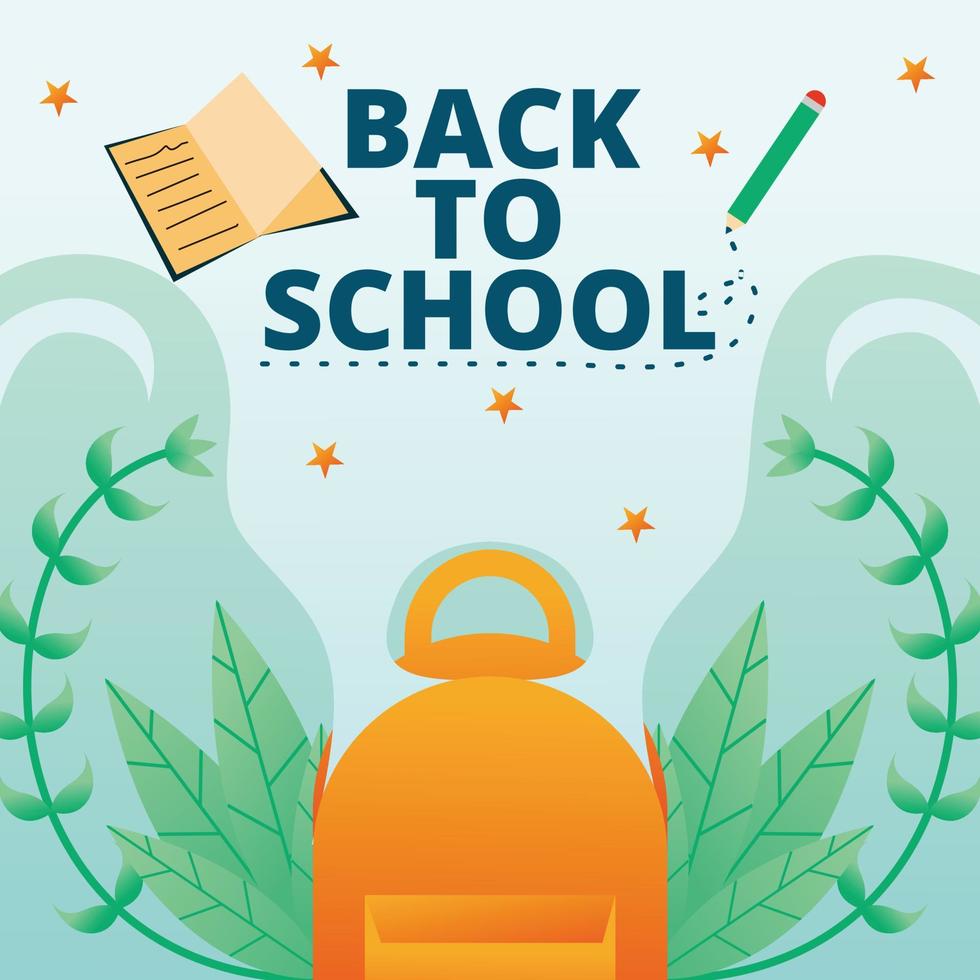 back to school banner,vector illustration vector