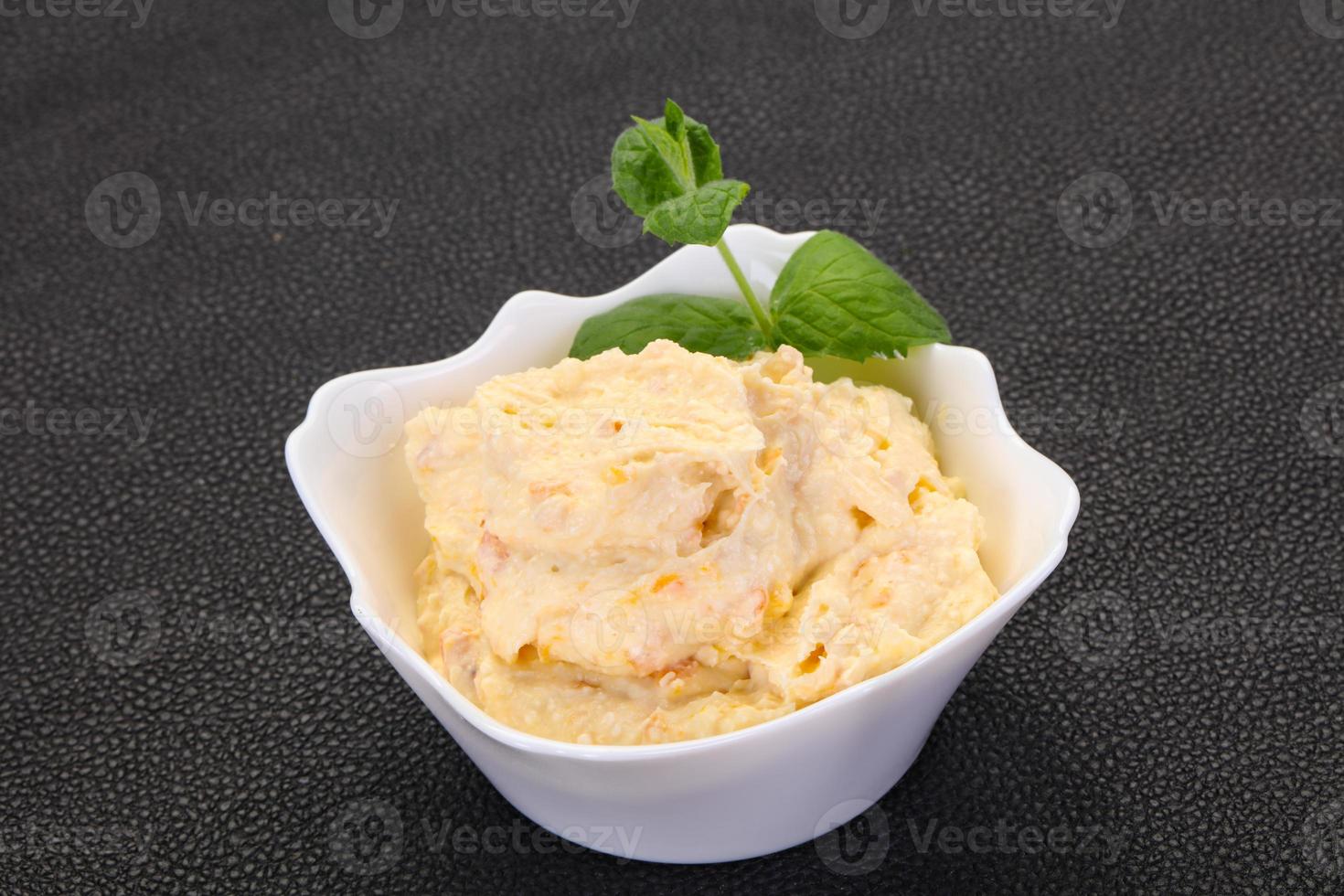 Curd with dry apricot photo