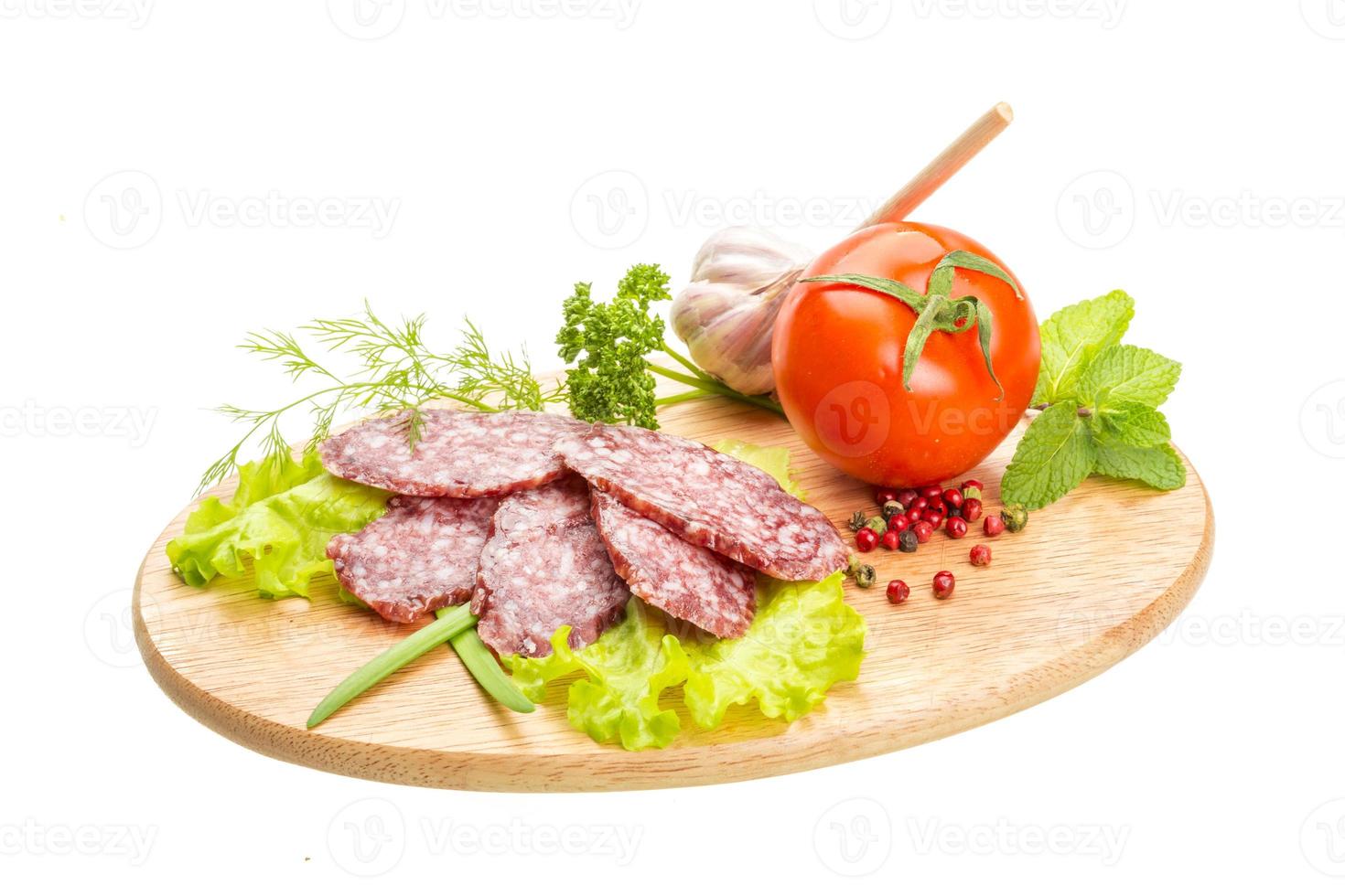 salami maduro fresco foto