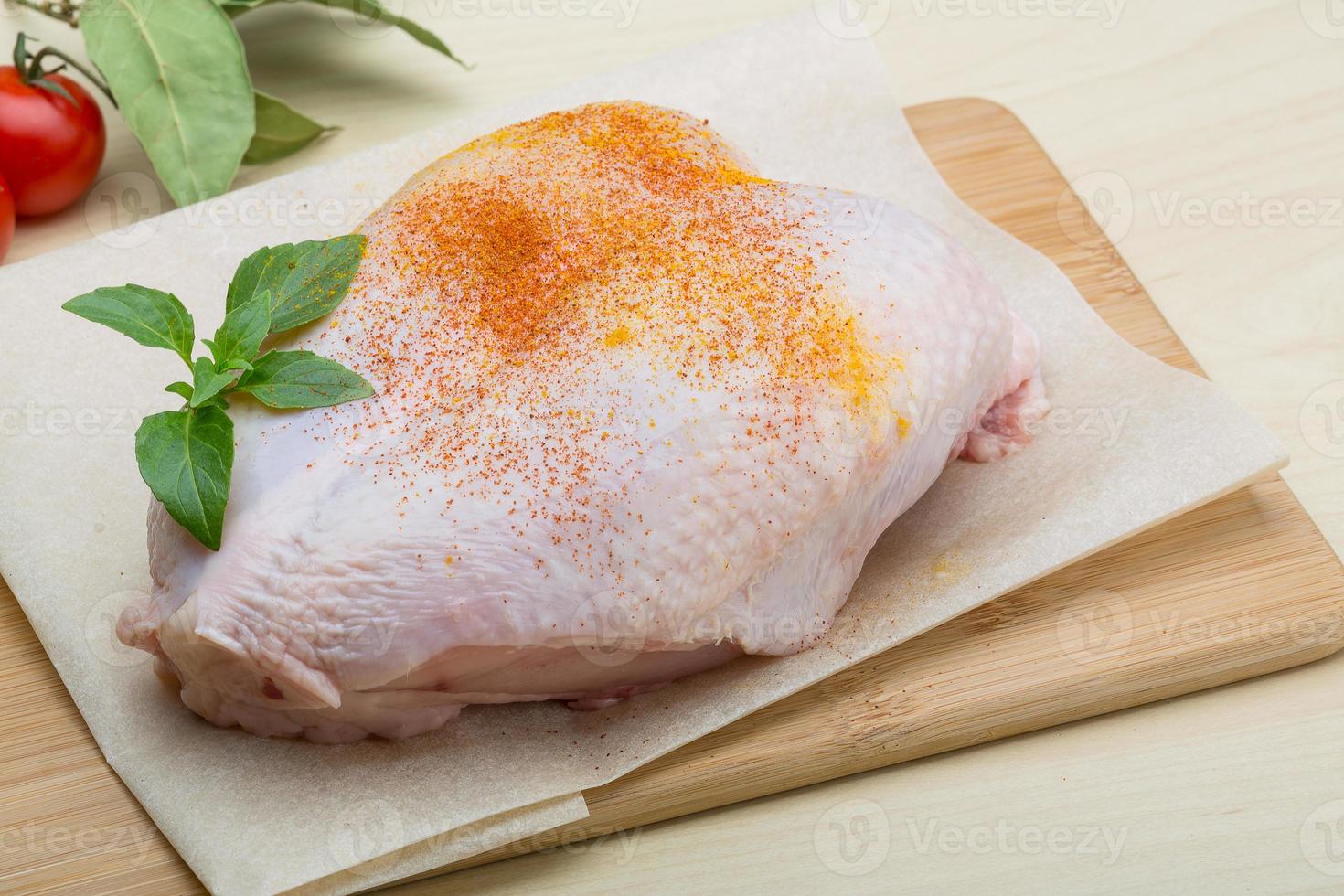 Raw chicken breast photo