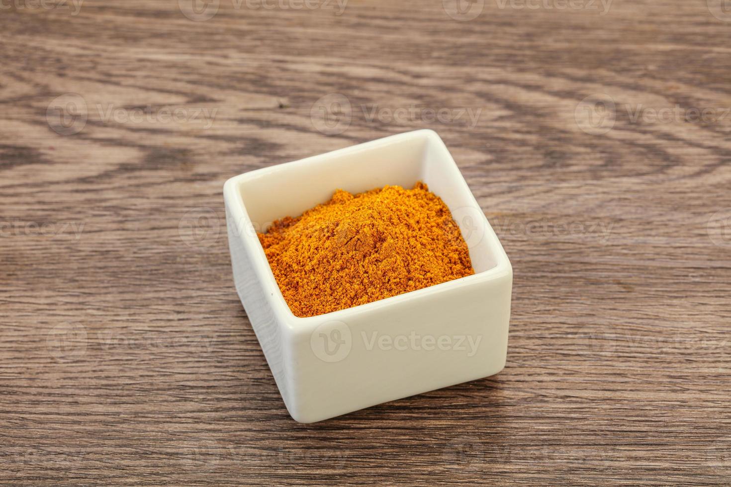 Indian traditional spices - Curry powder photo