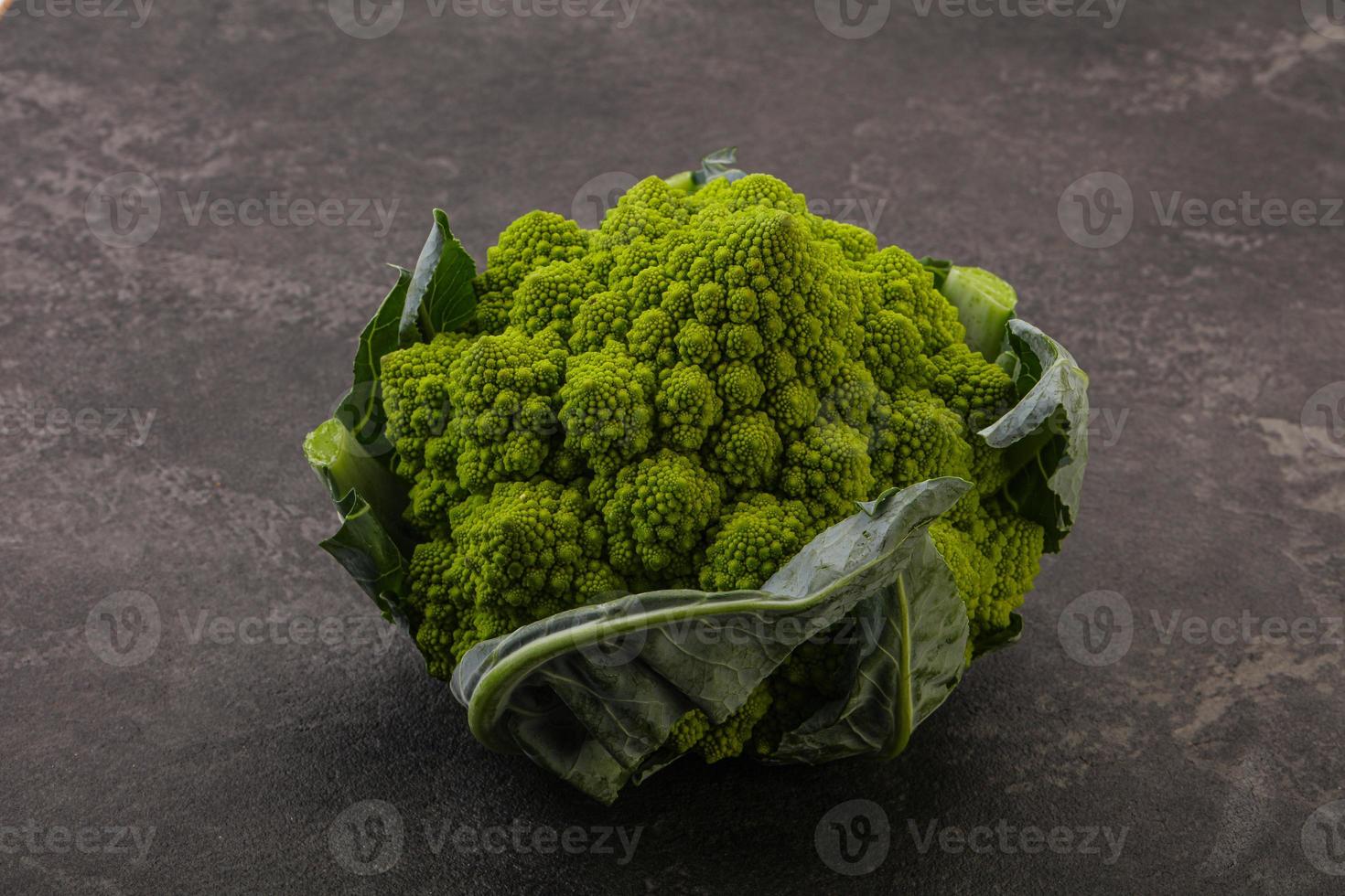 Vegan organic food - Romanesco cabbage photo