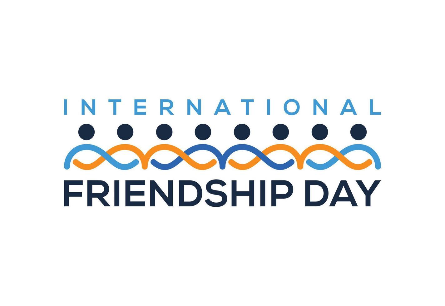 plantilla vectorial del día internacional de la amistad para la celebración. vector