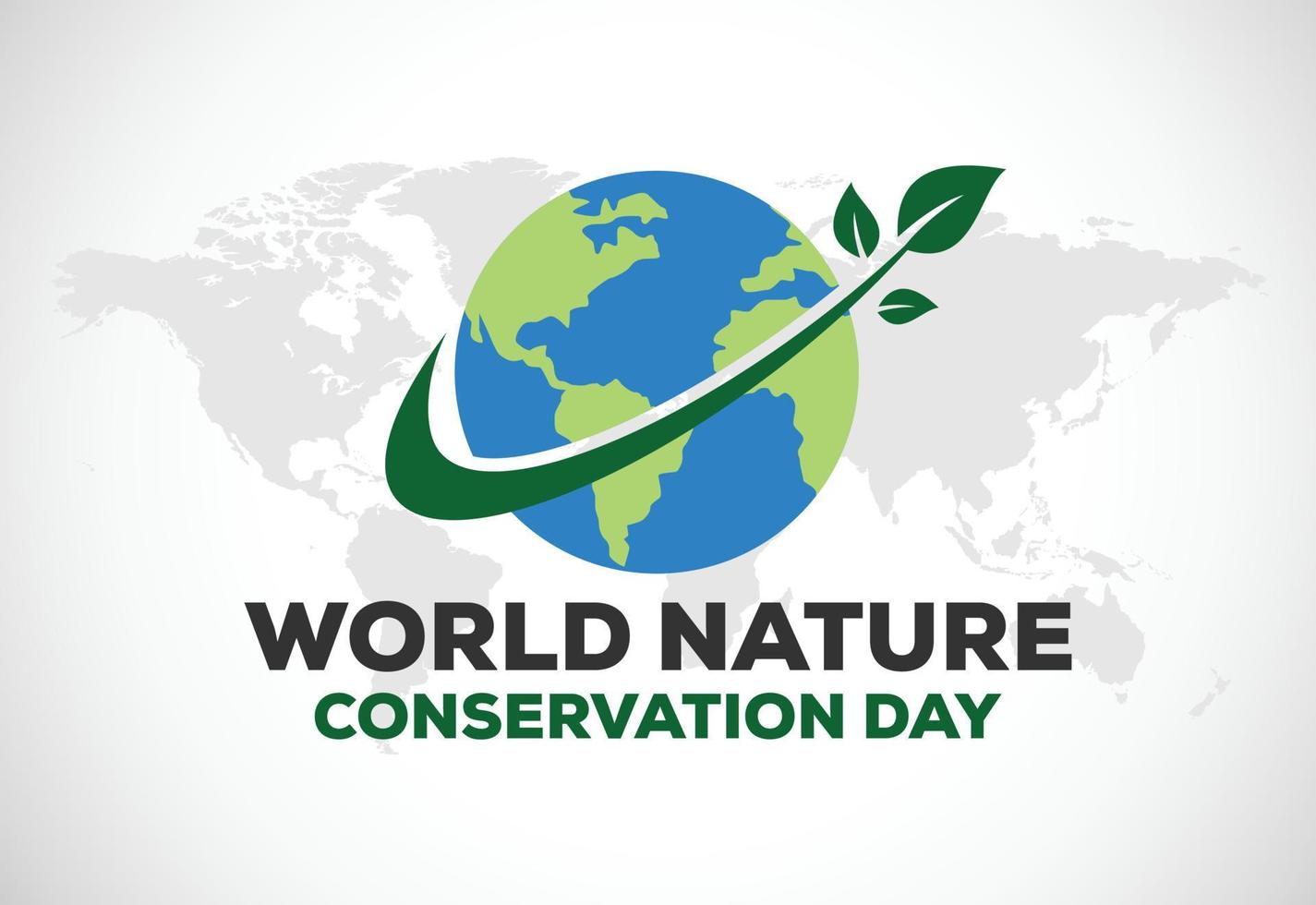 World nature conservation day vector illustration