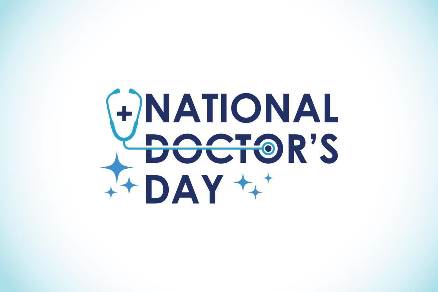 National doctors day. World doctors day template. Vector illustration.