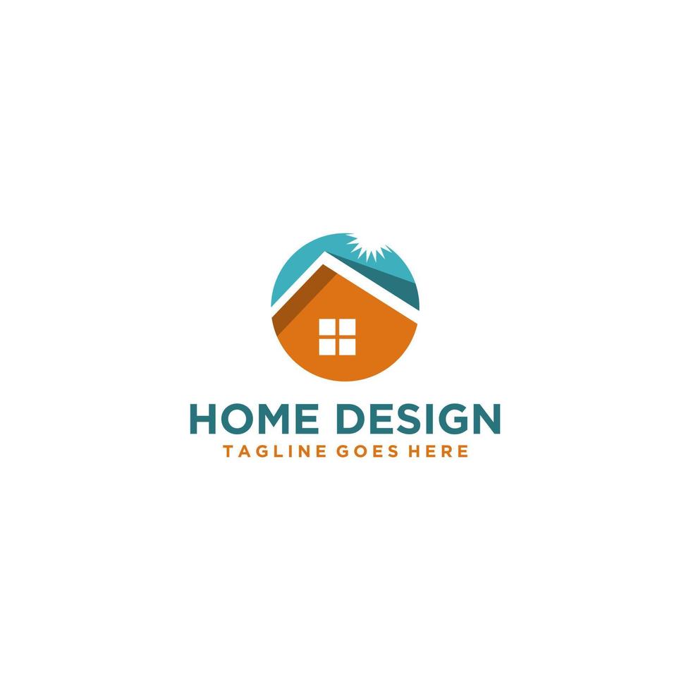 Home and real estate logo design vector
