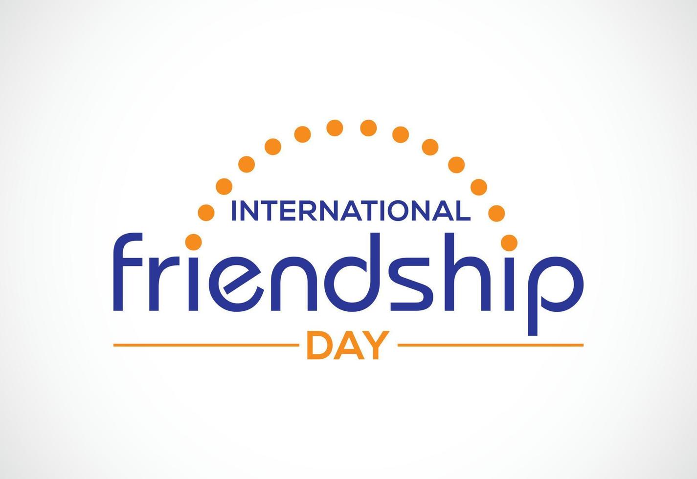 plantilla vectorial del día internacional de la amistad para la celebración. vector