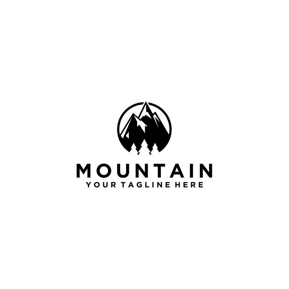 Mountain logo sign design vector