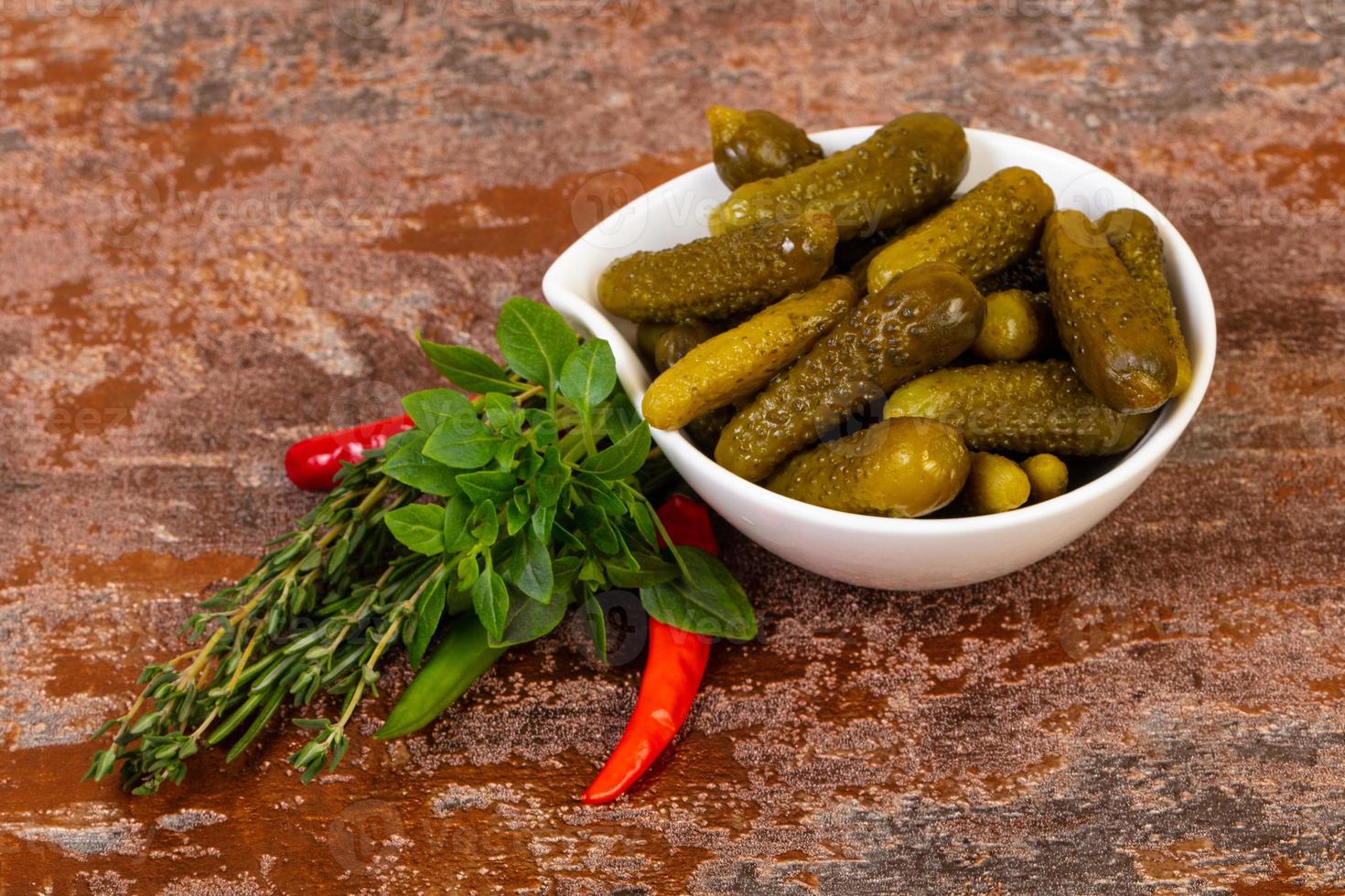 Pickled small cucumbers 8915080 Stock Photo at Vecteezy