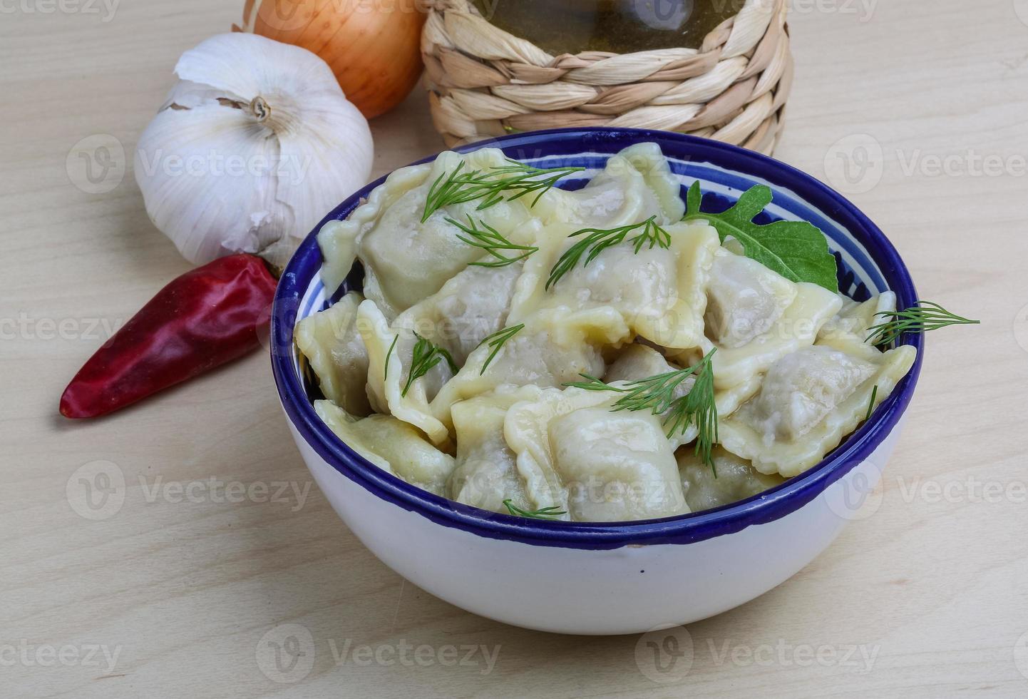 Ravioli in a bowl photo