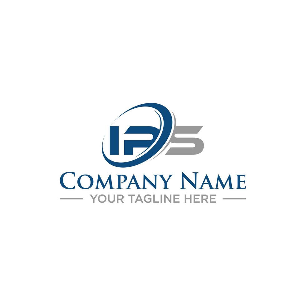 IPS Initial Logo Design for Your Company vector