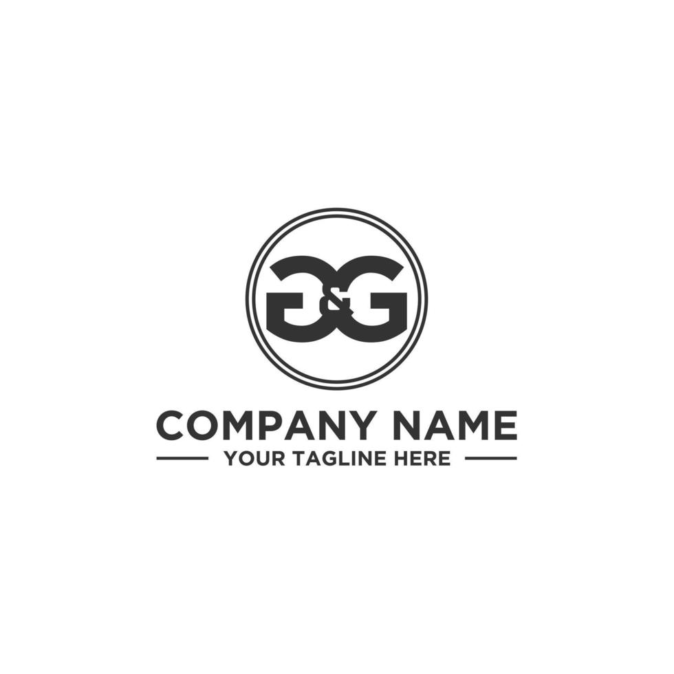 G and G Initial Logo Design vector