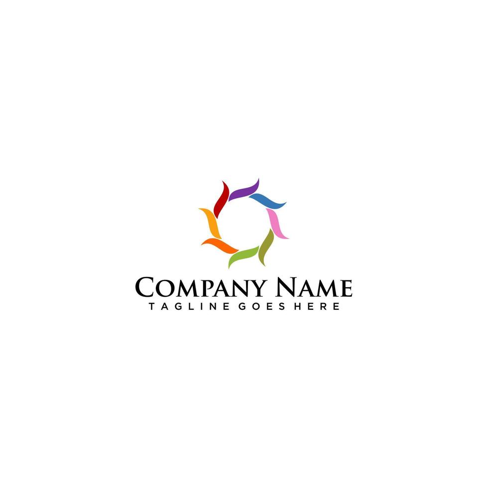 logotipo de comunicación, logotipo de comunidad, logotipo de organización, plantilla de logotipo de vector de logotipo de red social