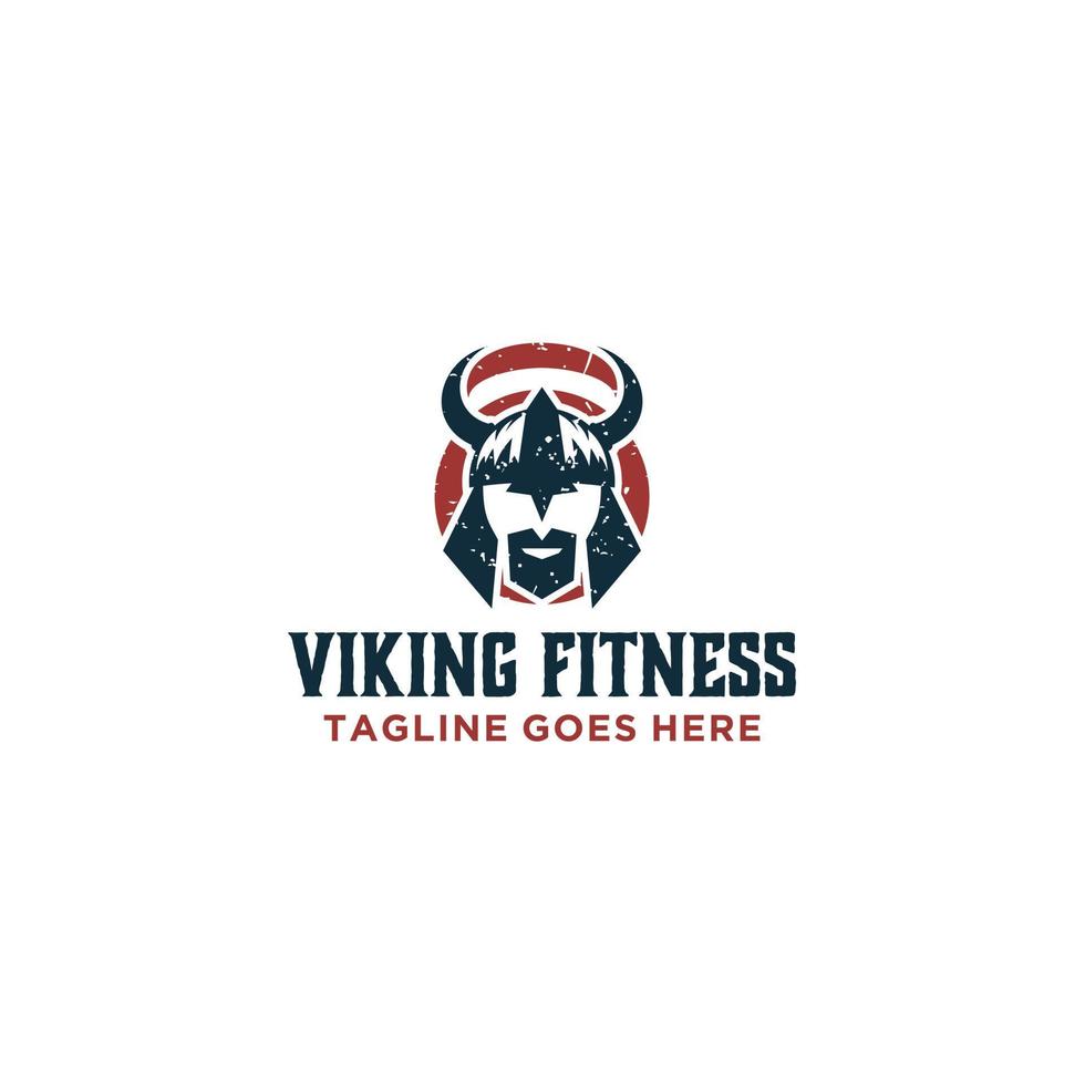 Helmet Viking Logo Template . vector
