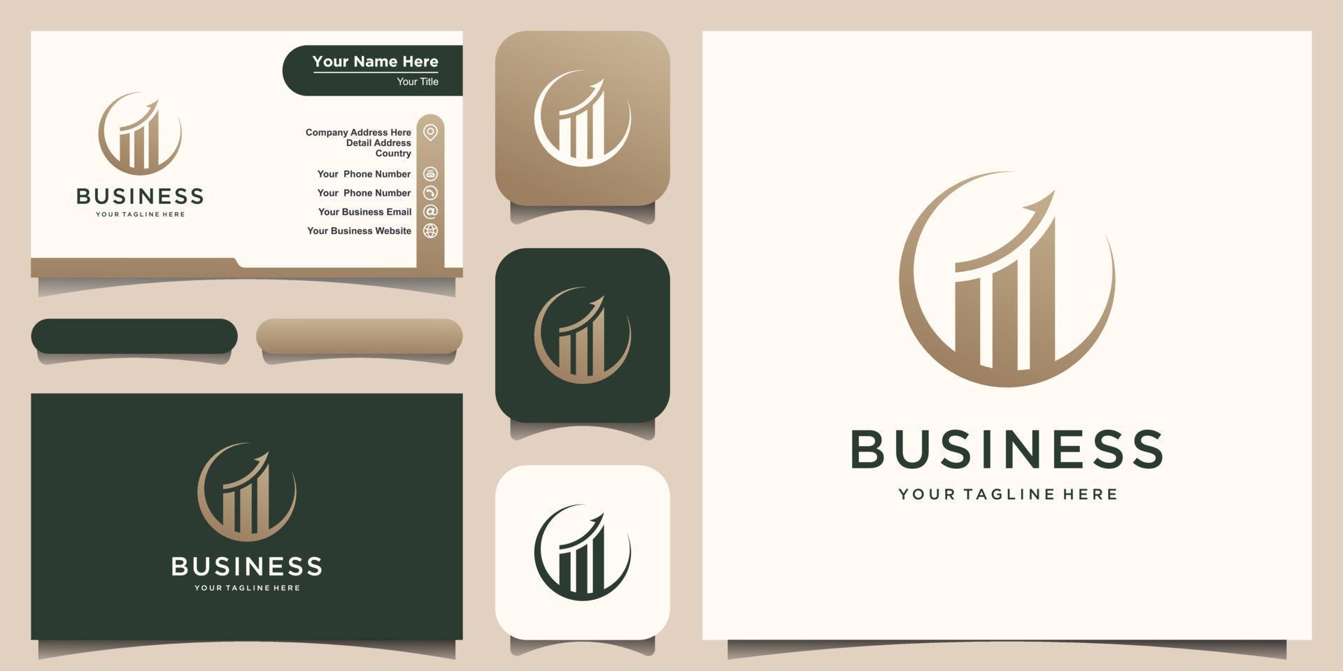 finance business logo vector. vector