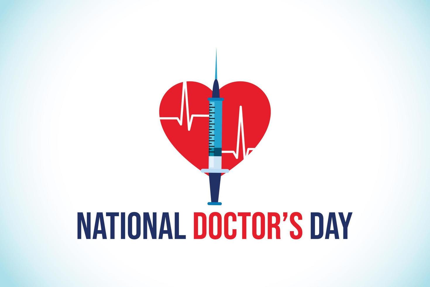 National doctors day. World doctors day template. Vector illustration.