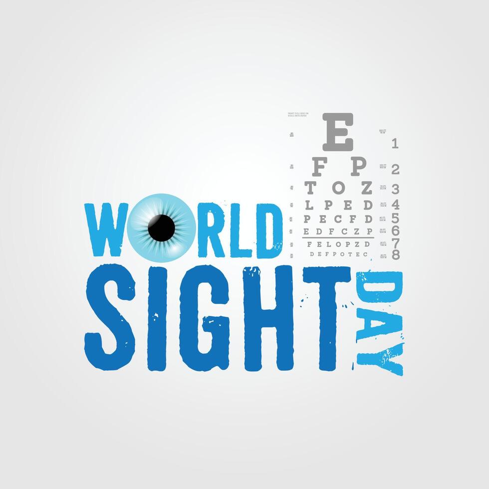 Vector illustration for World Sight Day.