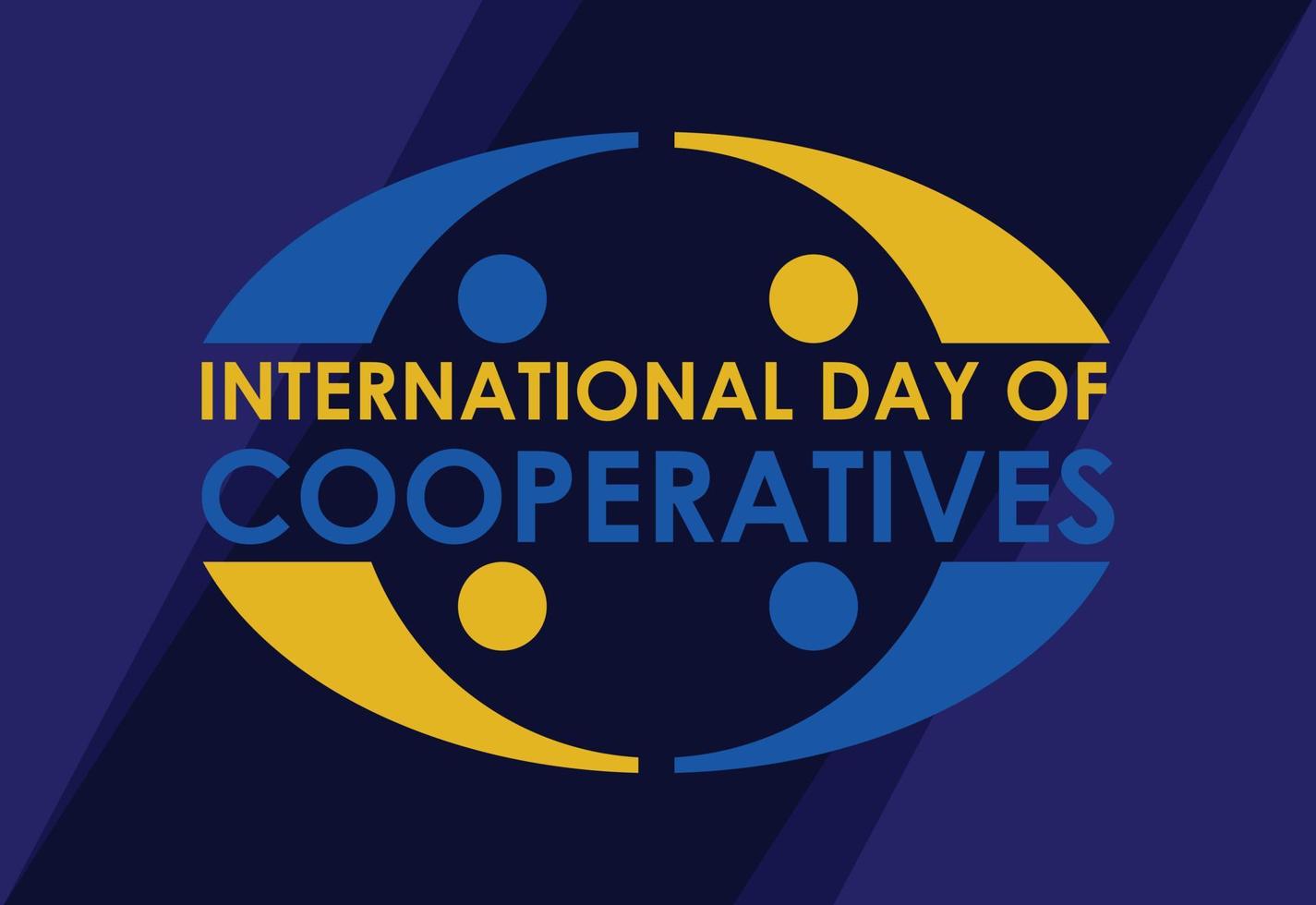 International Day of Cooperatives Celebration Vector Template