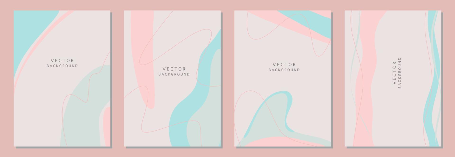 fondos abstractos modernos. estilo minimalista de moda. varias formas configuran plantillas de diseño buenas para la tarjeta de fondo saludo papel tapiz folleto volante invitación y otros. ilustración vectorial vector