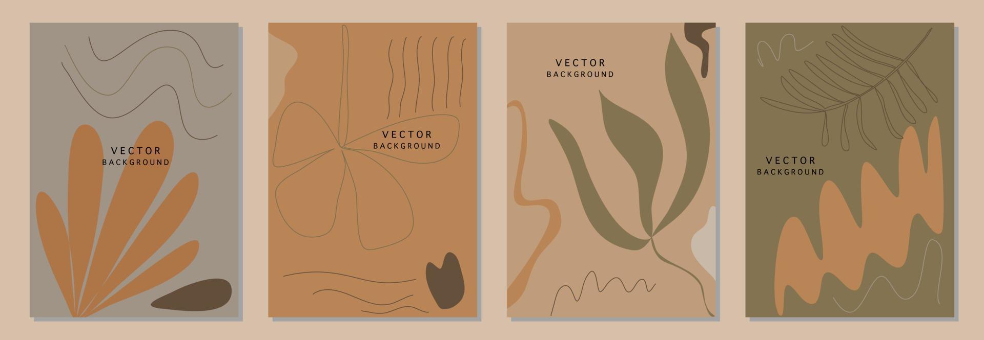 fondos abstractos modernos. estilo minimalista de moda. varias formas configuran plantillas de diseño buenas para la tarjeta de fondo saludo papel tapiz folleto volante invitación y otros. ilustración vectorial vector