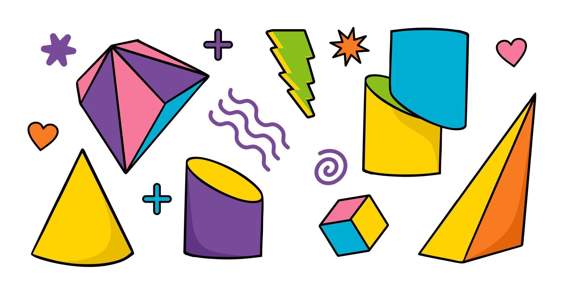 conjunto de formas geométricas. formas geométricas vectoriales de dibujos animados para textiles y embalajes. 8915964 Vector en Vecteezy conjunto de formas geométricas. formas geométricas vectoriales de dibujos animados para textiles y embalajes. 8915964 Vector en Vecteezy
