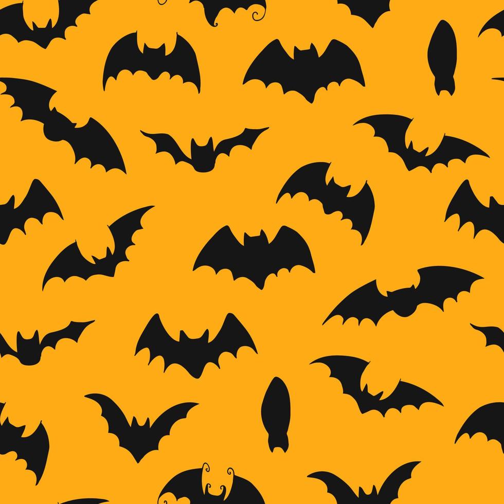 Seamless Pattern. Halloween - October 31. Hand-drawn doodle illustration. Trick or treat. Happy Halloween 2022. vector