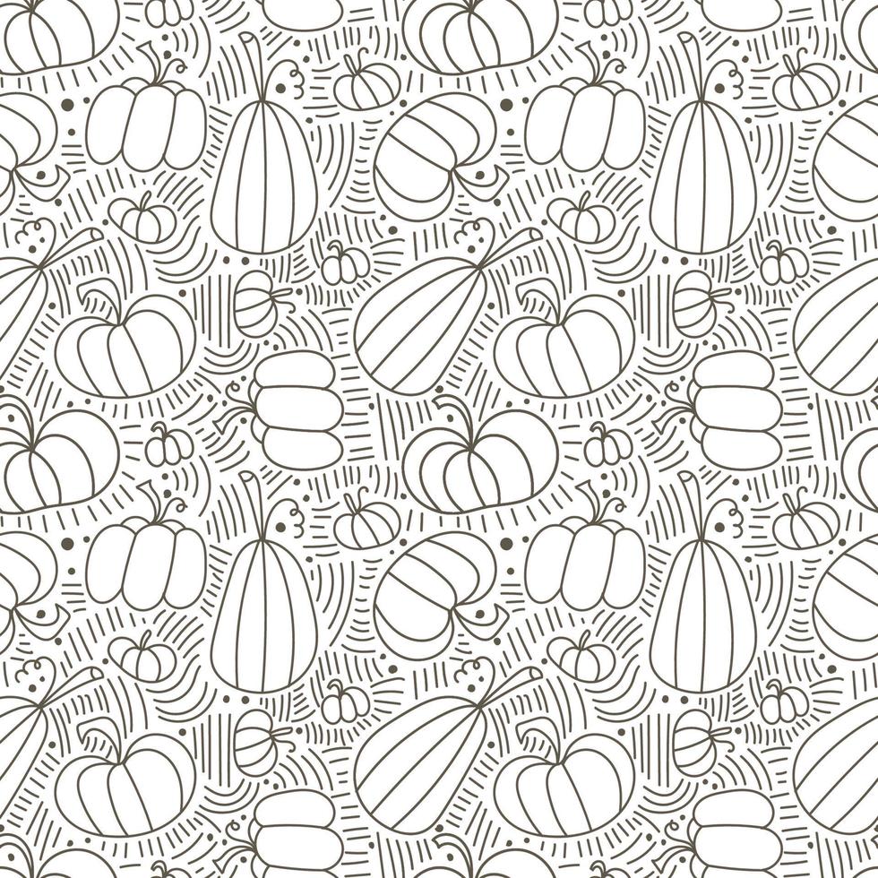 Seamless Pattern. Halloween - October 31. Hand-drawn doodle illustration. Trick or treat. Happy Halloween 2022. vector