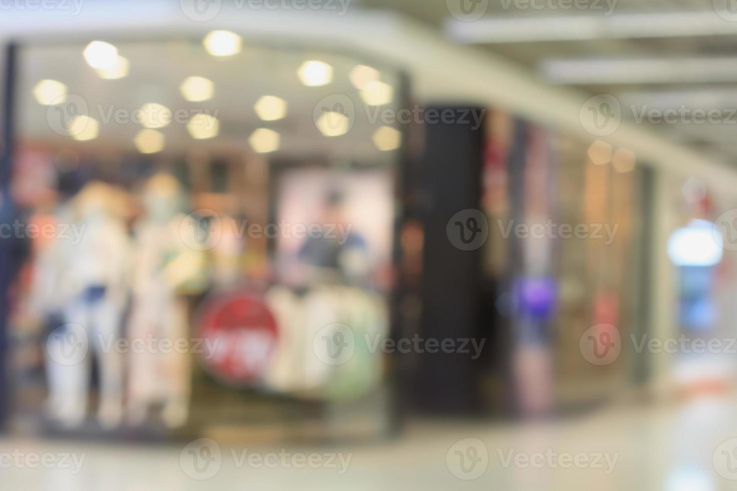 store blur background with bokeh photo