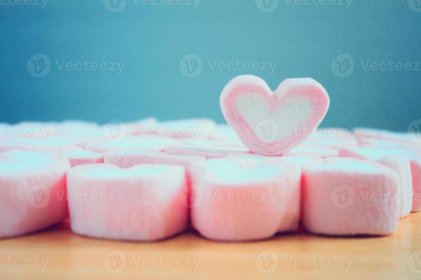 pink heart shape marshmallow for valentines background 8916176 Stock