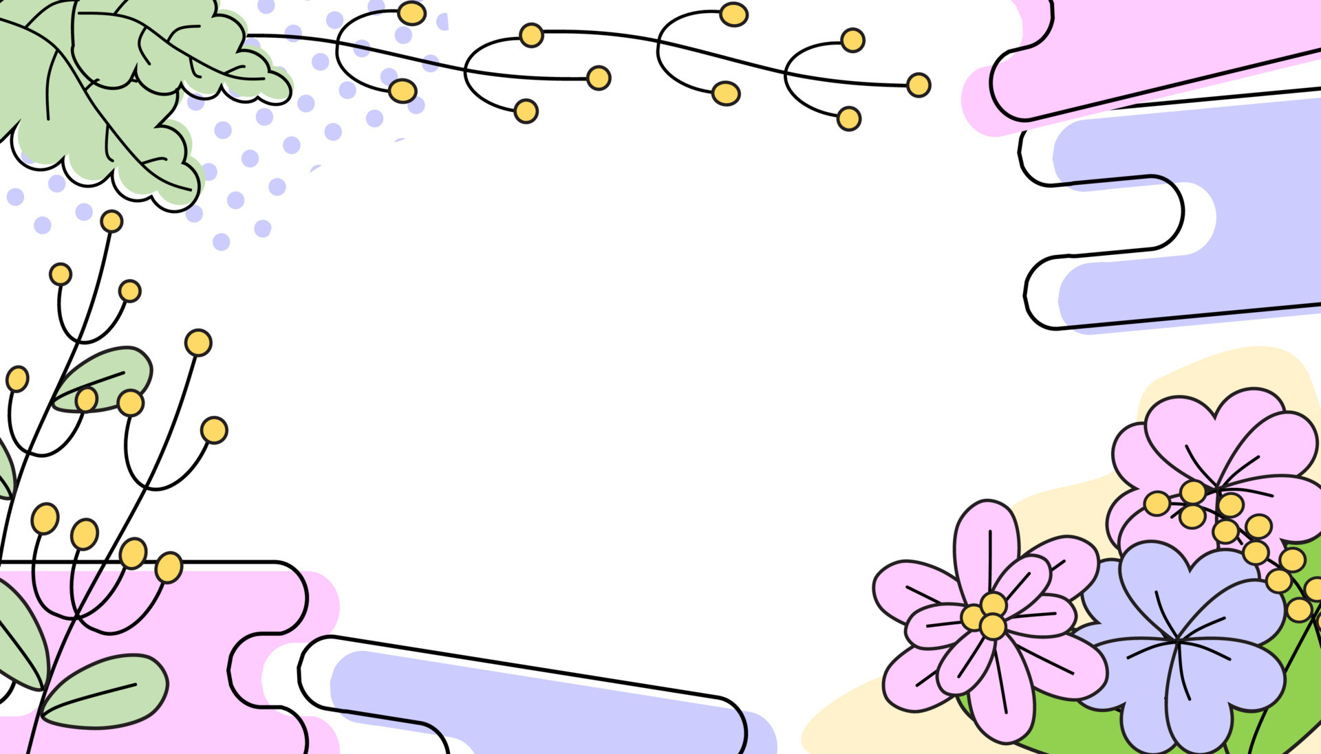 Hand drawn abstract pastel flower background for presentation with copy space 8916321 Vector Art