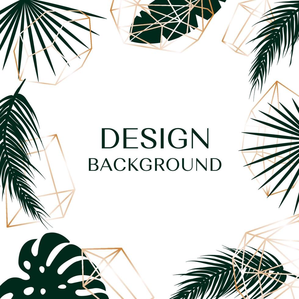 Tropical background with free space for text are logo. vector