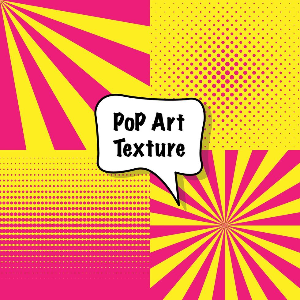 Set of pop art vector backgrounds. Halftone and corner design elements.