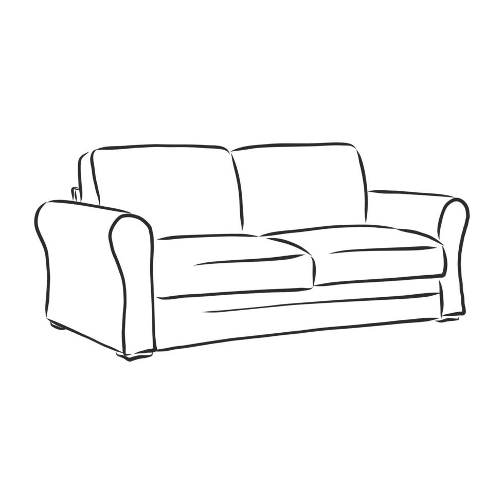 sofa vector sketch