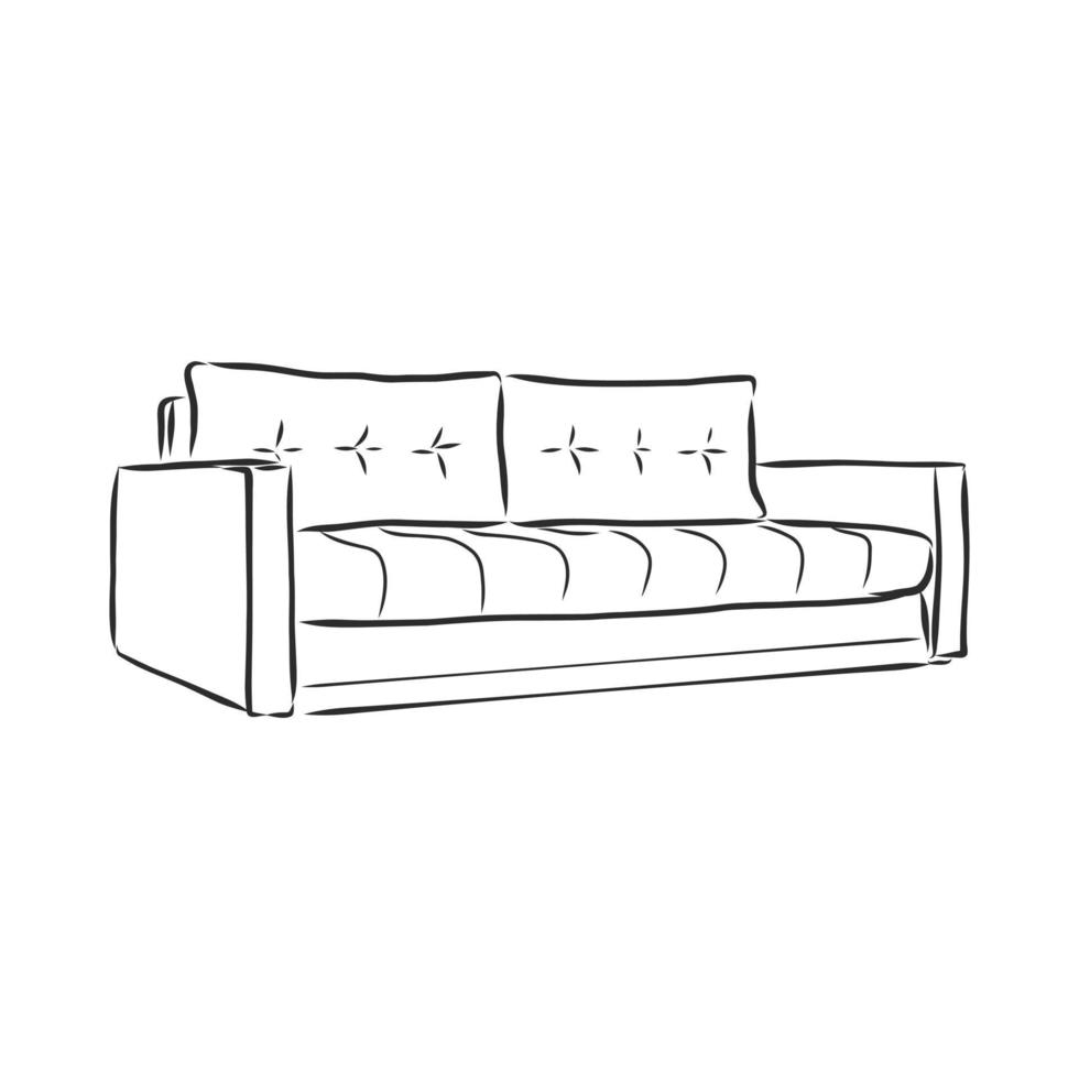 sofa vector sketch