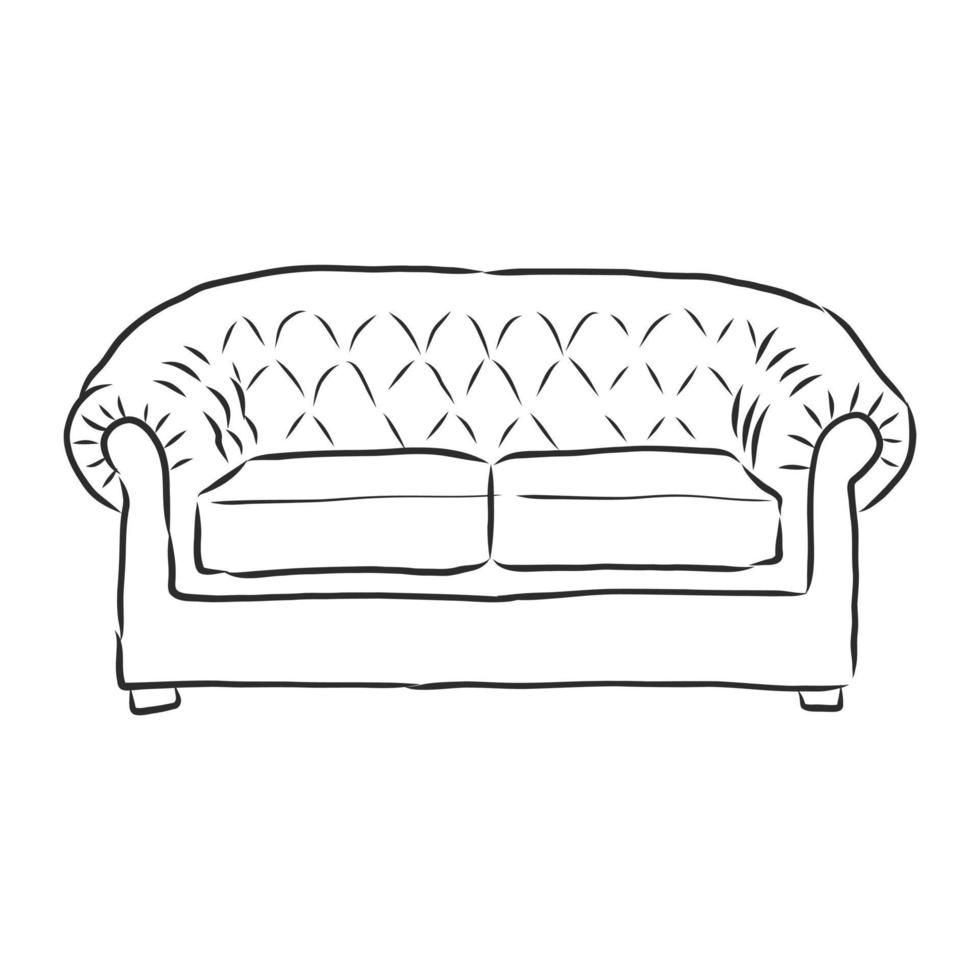 sofa vector sketch