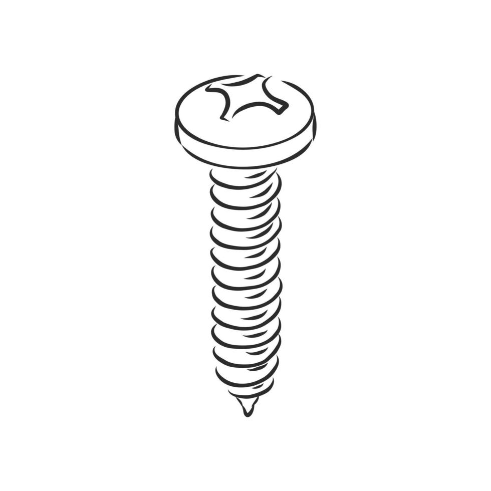 self-tapping vector sketch
