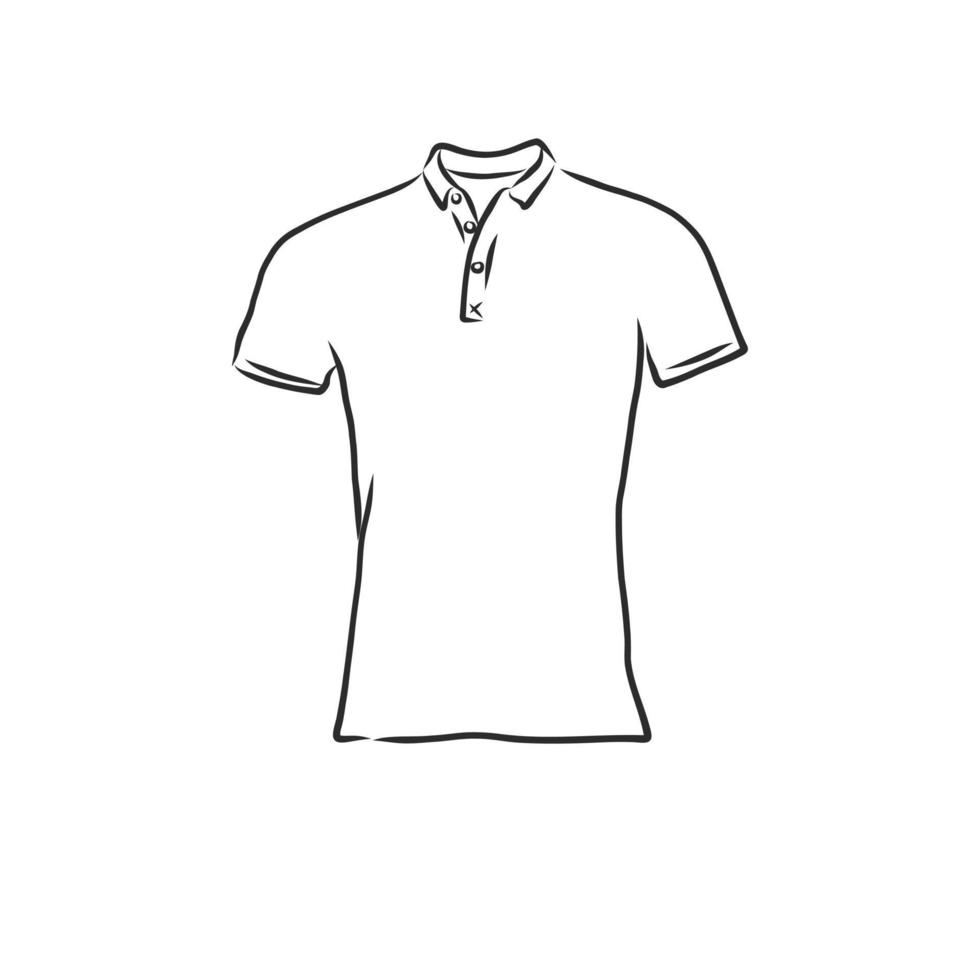 dibujo vectorial de camiseta vector