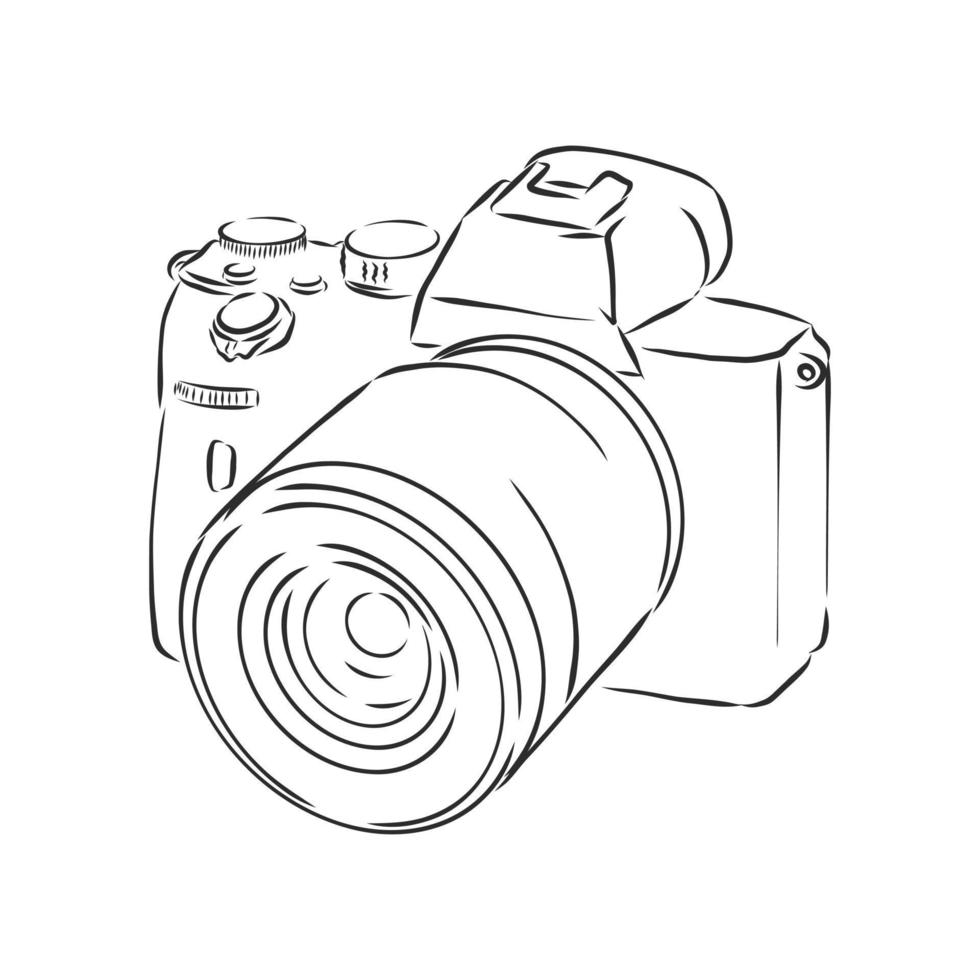 camera vector sketch