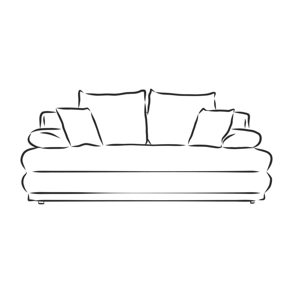 sofa vector sketch