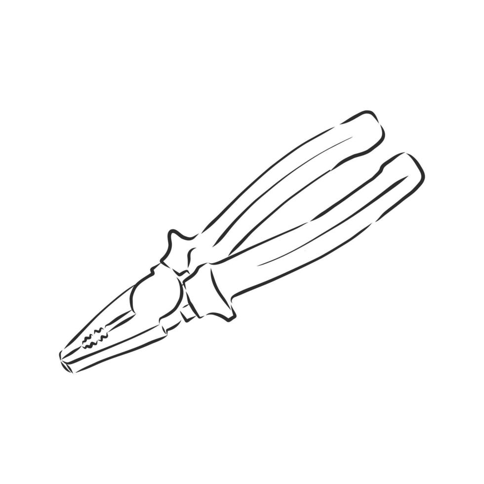 vector sketch pliers