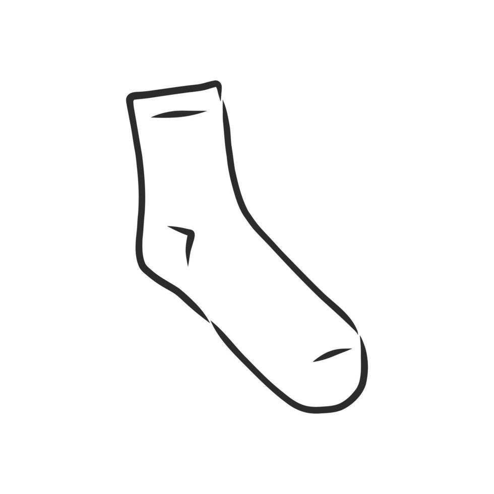 dibujo vectorial de calcetines vector