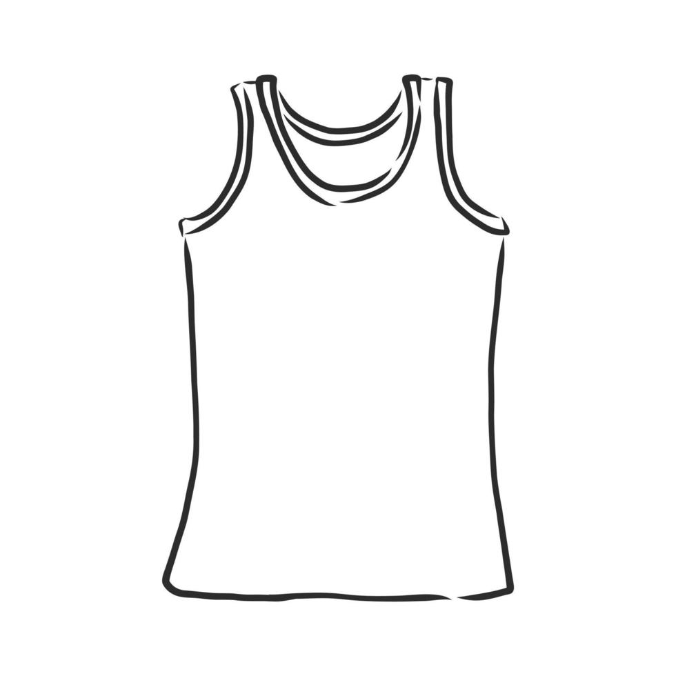 dibujo vectorial de camiseta vector