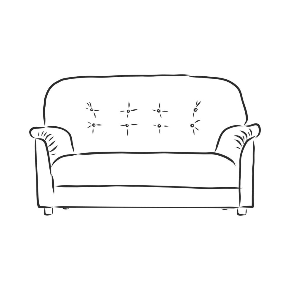 sofa vector sketch
