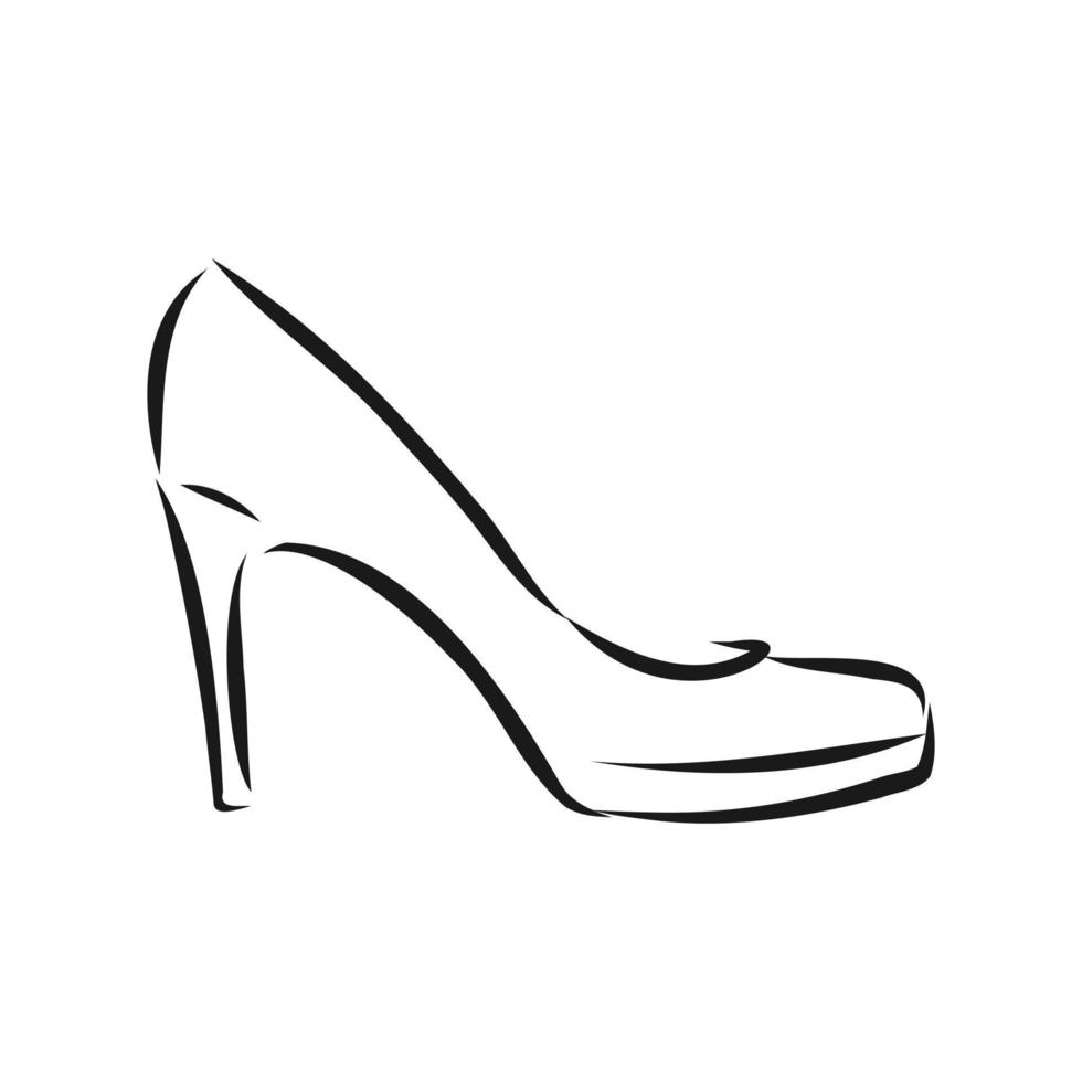 women's shoes vector sketch
