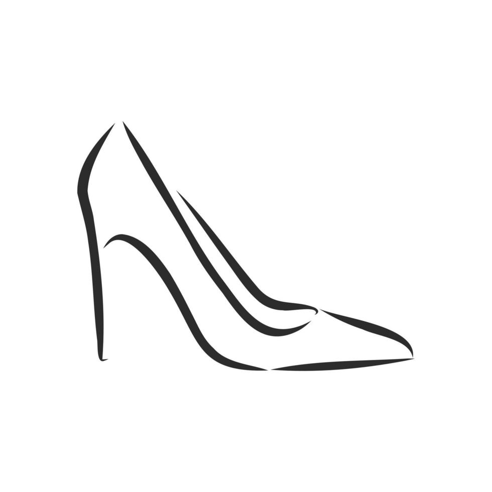 women's shoes vector sketch