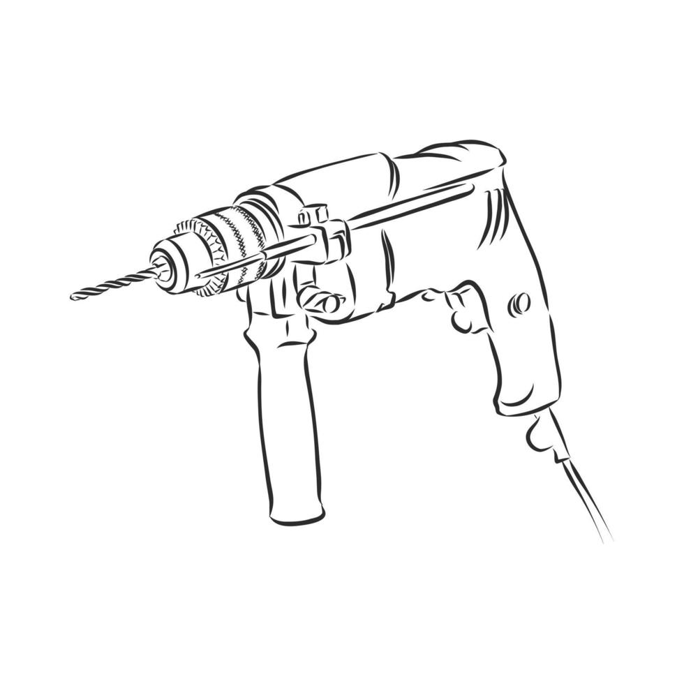 drill bit vector sketch