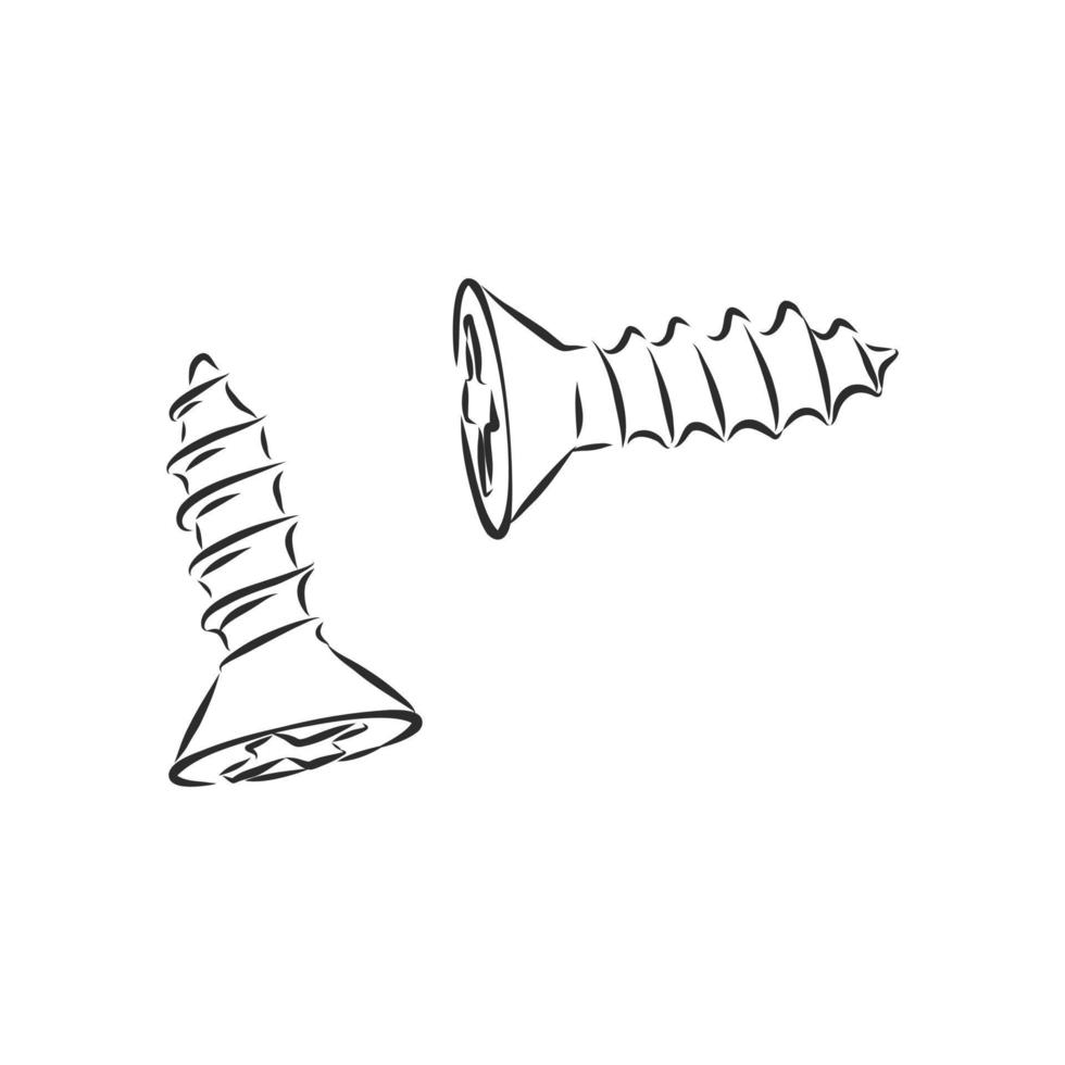self-tapping vector sketch