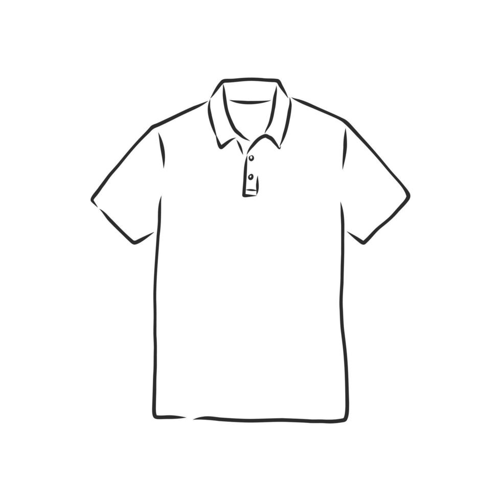 dibujo vectorial de camiseta vector