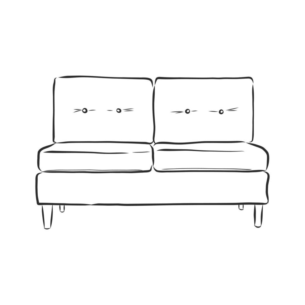 sofa vector sketch